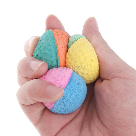 Boules colorées à mâcher en Latex pour animaux compagnie, 10 pièces, pour chiens, chats, chiot, chaton, doux élastique, 