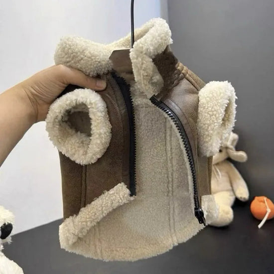 Gilet rembourré pour animaux de compagnie, couleur unie, vêtements pour chiens, Teddy, manteau chaud d&
