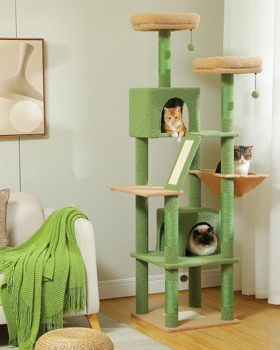Arbre à Chat XXL Animexa™ – Tour Multi-Niveaux & Espace de Jeu Complet