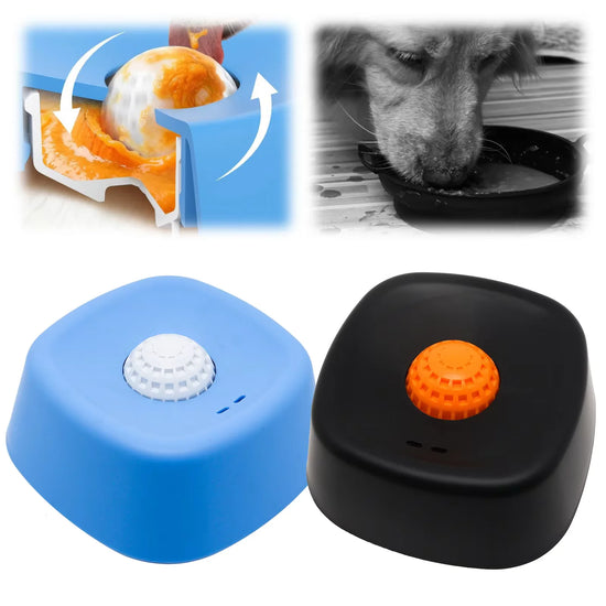 Gamelle anti-étouffement pour chien à alimentation lente, antidérapante, 3/4 tasse, pour une alimentation saine, jouet interactif à lécher pour liquides, friandises et bouillon de bœuf