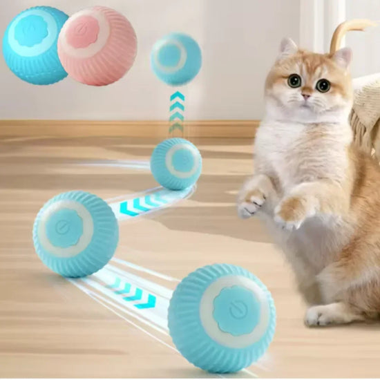 Jouets électriques pour chat, balle intelligente à roulement automatique, interactifs pour l&